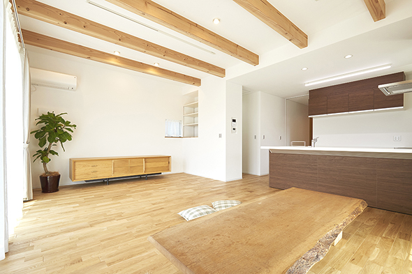 シンプルながらナチュラルモダンな平屋（岐阜県瑞穂市）